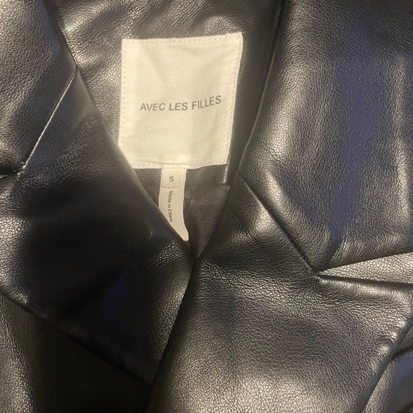 Faux Leather Blazer - Picture 4 of 4